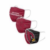 Foco - NFL Röd Mask - Arizona Cardinals 3-Pack NFL Red Face Mask @ Hatstore