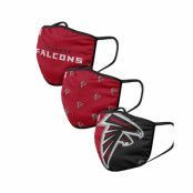 Foco - NFL Röd Mask - Atlanta Falcons 3-Pack NFL Red/Black Face Mask @ Hatstore