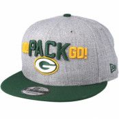 Keps Green Bay Packers 2018 NFL Draft On-Stage Grey/Green Snapback - New Era - Grå Snapback