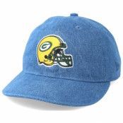 Keps Green Bay Packers Helmet Low Profile 9Fifty Denim Strapback - New Era - Blå Snapback