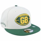 New Era - NFL Beige snapback Keps - Green Bay Packers Nfl24 Sideline His 9FIFTY Stone/Green Snapback @ Hatstore