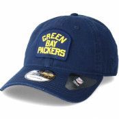 New Era - NFL Blå adjustable Keps - Green Bay Packers Patch 9Forty Navy Adjustable @ Hatstore