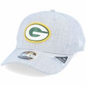 New Era - NFL Grå adjustable Keps - Green Bay Packers Heather Base 9Fifty Stretch Snap Heather Grey/Green Adjustable @ Hatstore