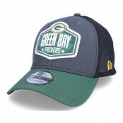 New Era - NFL Grå flexfit Keps - Green Bay Packers 39Thirty NFL21 Draft Dark Grey/Black Flexfit @ Hatstore