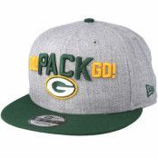 New Era - NFL Grå snapback Keps - Green Bay Packers 2018 NFL Draft On-Stage Grey/Green Snapback @ Hatstore