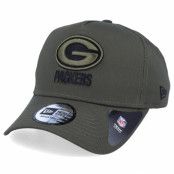 New Era - NFL Grön adjustable Keps - Green Bay Packers A-Frame Olive Adjustable @ Hatstore