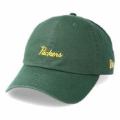 New Era - NFL Grön adjustable Keps - Green Bay Packers Mini Script 9Forty Green Adjustable @ Hatstore