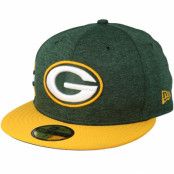 New Era - NFL Grön fitted Keps - Green Bay Packers 59 Fifty On Field Green/Yellow Fitted @ Hatstore