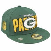 New Era - NFL Grön fitted Keps - Green Bay Packers NFL 23 Draft 59FIFTY Green Fitted @ Hatstore