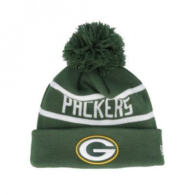 New Era - NFL Grön pom Beanie - Green Bay Packers Otc NFL Jake Green Pom @ Hatstore