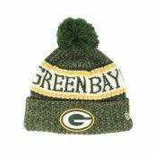 New Era - NFL Grön pom Beanie - Green Bay Packers Sport Knit Navy Pom @ Hatstore