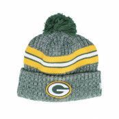 New Era - NFL Grön pom Beanie - Green Bay Packers Sport Knitted NFL Sideline 23 Green Pom @ Hatstore