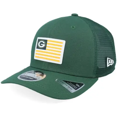 New Era - NFL Grön trucker Keps - Green Bay Packers 9SEVENTY Flag Green Trucker @ Hatstore