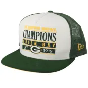 New Era - NFL Grön trucker Keps - Green Bay Packers Champs PK 9Fifty White/Green Trucker @ Hatstore