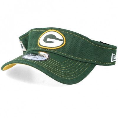New Era - NFL Grön visor Keps - Green Bay Packers On Field 19 Green Visor @ Hatstore