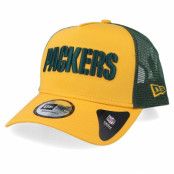 New Era - NFL Gul trucker Keps - Green Bay Packers Reverse Team Yellow/Green Trucker @ Hatstore