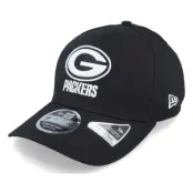 New Era - NFL Svart adjustable Keps - Hatstore Exclusive x Green Bay Packers Essential 9Fifty Stretch Black Adjustable @ Hatstore