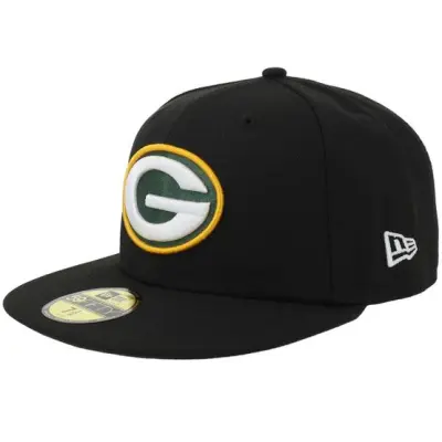 New Era - NFL Svart fitted Keps - Hatstore Exclusive x Green Bay Packers 59FIFTY Black Fitted @ Hatstore