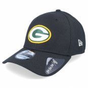 New Era - NFL Svart flexfit Keps - Green Bay Packers Diamond Era 39THIRTY Black Adjustable @ Hatstore