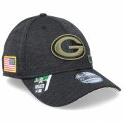 New Era - NFL Svart flexfit Keps - Green Bay Packers Salute To Service 39Thirty NFL 20 Heather Black Flexfit @ Hatstore