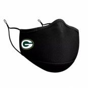 New Era - NFL Svart Mask - Green Bay Packers 1-Pack Black Face Mask @ Hatstore