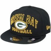 New Era - NFL Svart snapback Keps - Green Bay Packers NFL 20 Draft Alt 9Fifty Black/Yellow Snapback @ Hatstore