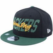 New Era - NFL Svart snapback Keps - Green Bay Packers NFL 22 Draft Em9FIFTY Black/Green Snapback @ Hatstore