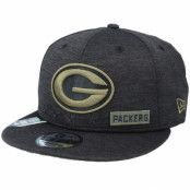 New Era - NFL Svart snapback Keps - Green Bay Packers Salute To Service NFL 20 Heather Black Snapback @ Hatstore