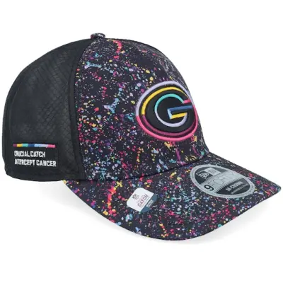 New Era - NFL Svart trucker Keps - Green Bay Packers NFL Crucial Catch 9FORTY A-frame Trucker @ Hatstore