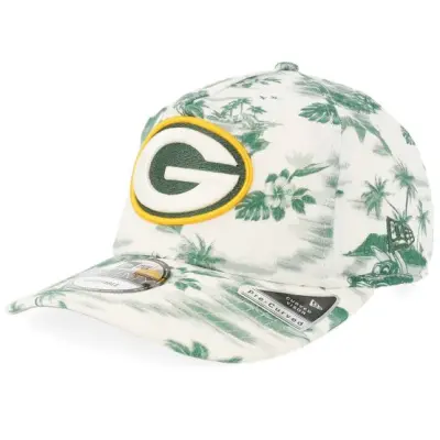 New Era - NFL Vit adjustable Keps - Green Bay Packers Tropics 19TWENTY White A-frame Adjustable @ Hatstore