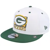 New Era - NFL Vit snapback Keps - Green Bay Packers White Crown 9FIFTY White/Green Snapback @ Hatstore
