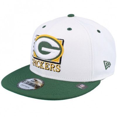 New Era - NFL Vit snapback Keps - Green Bay Packers White Crown 9FIFTY White/Green Snapback @ Hatstore
