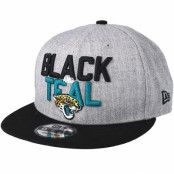 Keps Jacksonville Jaguars 2018 NFL Draft On-Stage Grey/Black Snapback - New Era - Grå Snapback