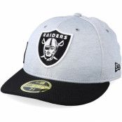 Keps Oakland Raiders Low Pro 59Fifty Grey/Black Fitted - New Era - Grå Fitted
