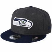 Keps Seattle Seahawks Heather 9Fifty Dark Grey/Navy Snapback - New Era - Grå Snapback