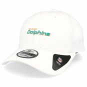Keps Miami Dolphins Border Edge Pique 9Forty White Adjustable - New Era - Vit Reglerbar