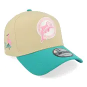 New Era - NFL Beige adjustable Keps - Miami Dolphins City Sidepatch Beige/Teal A-frame Adjustable @ Hatstore