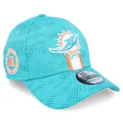 New Era - NFL Blå flexfit Keps - Miami Dolphins Nfl24 Sideline 39THIRTY Teal Flexfit @ Hatstore