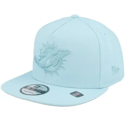 New Era - NFL Blå snapback Keps - Miami Dolphins 9FIFTY Color Pack Aqua A-Frame Snapback @ Hatstore