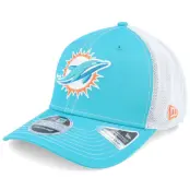 New Era - NFL Blå trucker Keps - Miami Dolphins NFL 9SEVENTY Teal/White Trucker @ Hatstore