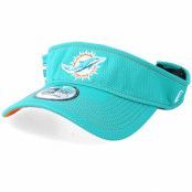 New Era - NFL Blå visor Keps - Miami Dolphins On Field 19 Teal Visor @ Hatstore