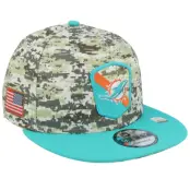 New Era - NFL Camo snapback Keps - Miami Dolphins 9FIFTY NFL Salute To Service 23 Camo Snapback @ Hatstore