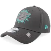 New Era - NFL Grå flexfit Keps - Miami Dolphins 39THIRTY Eg Charcoal/Charcoal Flexfit @ Hatstore