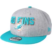 New Era - NFL Grå snapback Keps - Miami Dolphins 2018 NFL Draft On-Stage Grey/Teal Snapback @ Hatstore