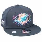 New Era - NFL Grå snapback Keps - Miami Dolphins NFL21 Crucial Catch 9FIFTY Dark Grey Snapback @ Hatstore