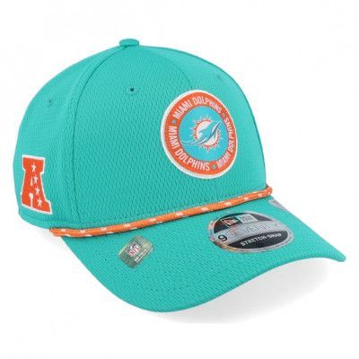 New Era - NFL Grön adjustable Keps - Miami Dolphins Nfl24 Sideline 9SEVENTY Teal Adjustable @ Hatstore