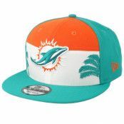 New Era - NFL Grön snapback Keps - Miami Dolphins 9Fifty NFL Draft 2019 Orange/White/Teal Snapback @ Hatstore