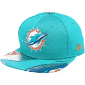 New Era - NFL Grön snapback Keps - Miami Dolphins Draft 2017 9Fifty Dark mint Snapback @ Hatstore