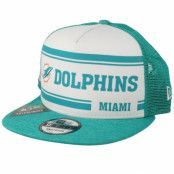 New Era - NFL Grön trucker Keps - Miami Dolphins On Field 19 9Fifty 1970 White/Teal Trucker @ Hatstore