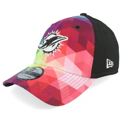 New Era - NFL Multi flexfit Keps - Miami Dolphins 39THIRTY NFL Crucial Catch 23 Multi/Black Flexfit @ Hatstore